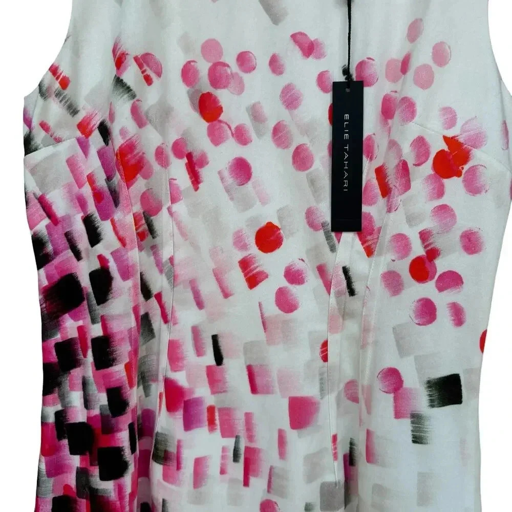 New with Tags Elie Tahari Celebration Emory Sheath Dress Size 4 - Picture 5 of 13